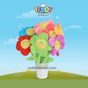 Hoa bông decor nhồi bông teddy homies